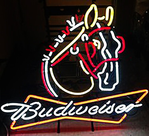Budweiser Clydesdale Horse Neon Sign